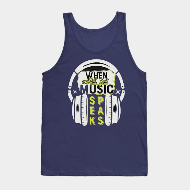 Music Tank Top by FunnyHedgehog